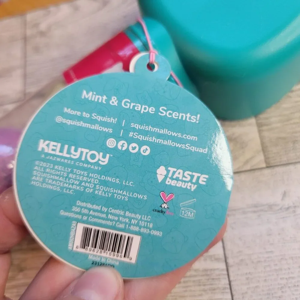 Squishmallow 4 pack bath bomb gift set NIB